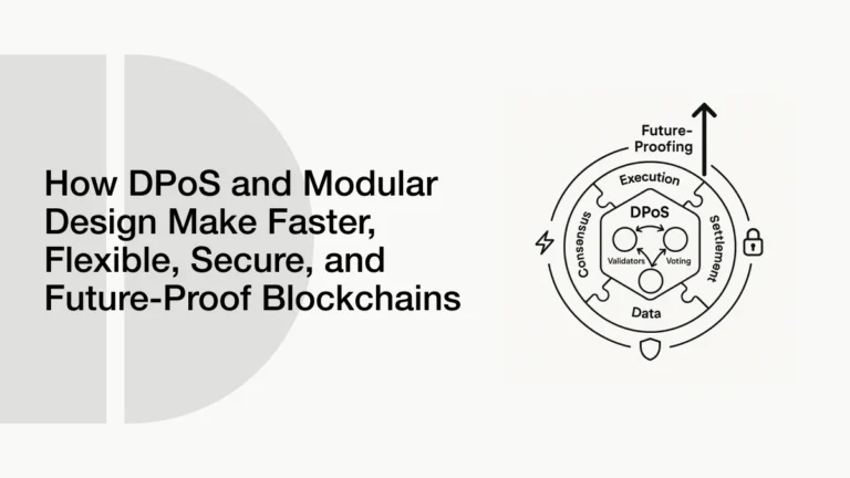How DPoS and Modular Design Make Faster, Flexible, Secure, and Future-Proof Blockchains