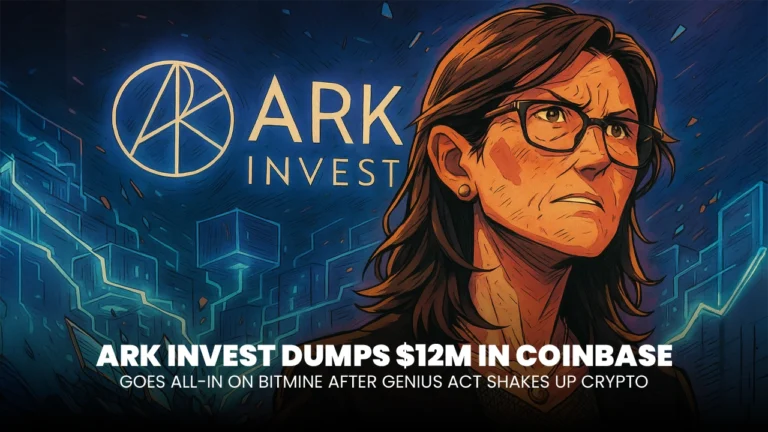 ARK Invest Dumps $12M in Coinbase, Goes All-In on Bitmine After Genius Act Shakes Up Crypto