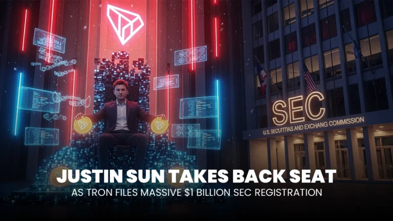 Justin Sun Takes Back Seat Amid TRON’s $1B Push for SEC Registration