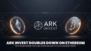 ARK Invest Doubles Down on Ethereum with $18.6M Bitmine Purchase as Bitcoin and Top Altcoins Resist Bears