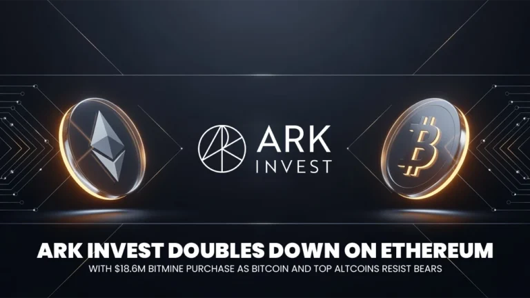 ARK Invest Doubles Down on Ethereum with $18.6M Bitmine Purchase as Bitcoin and Top Altcoins Resist Bears
