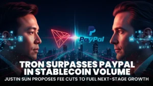 Justin Sun Proposes Fee Cuts as TRON Overtakes PayPal in Stablecoin Settlements