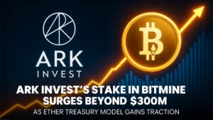 ARK Invest’s Stake in BitMine Surges Beyond $300M as Ether Treasury Model Gains Traction