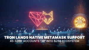TRON Lands Native MetaMask Support as 324M Accounts Tap Into $26B Ecosystem