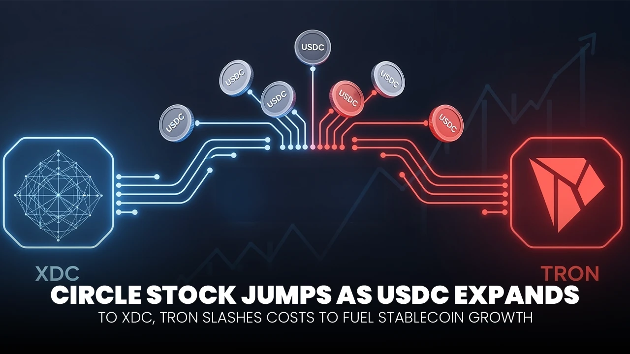 USDC Expansion to XDC Network Boosts Circle as TRON Slashes Transaction Cost by 50%