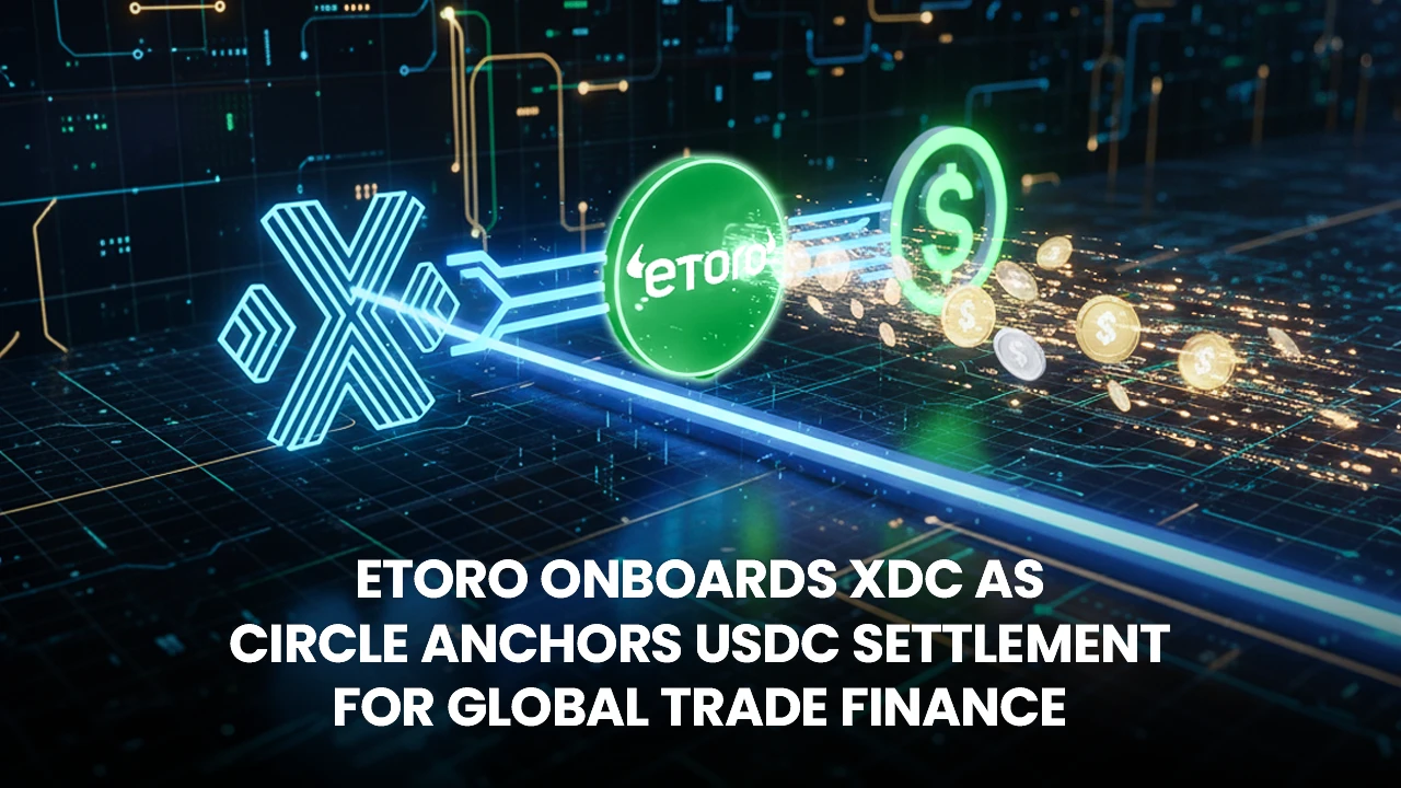 eToro Onboards XDC as Circle Anchors USDC Settlement for Global Trade Finance