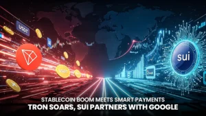 TRON Sets New Records in USDT Transfers as Sui Activates Google Payment Agents
