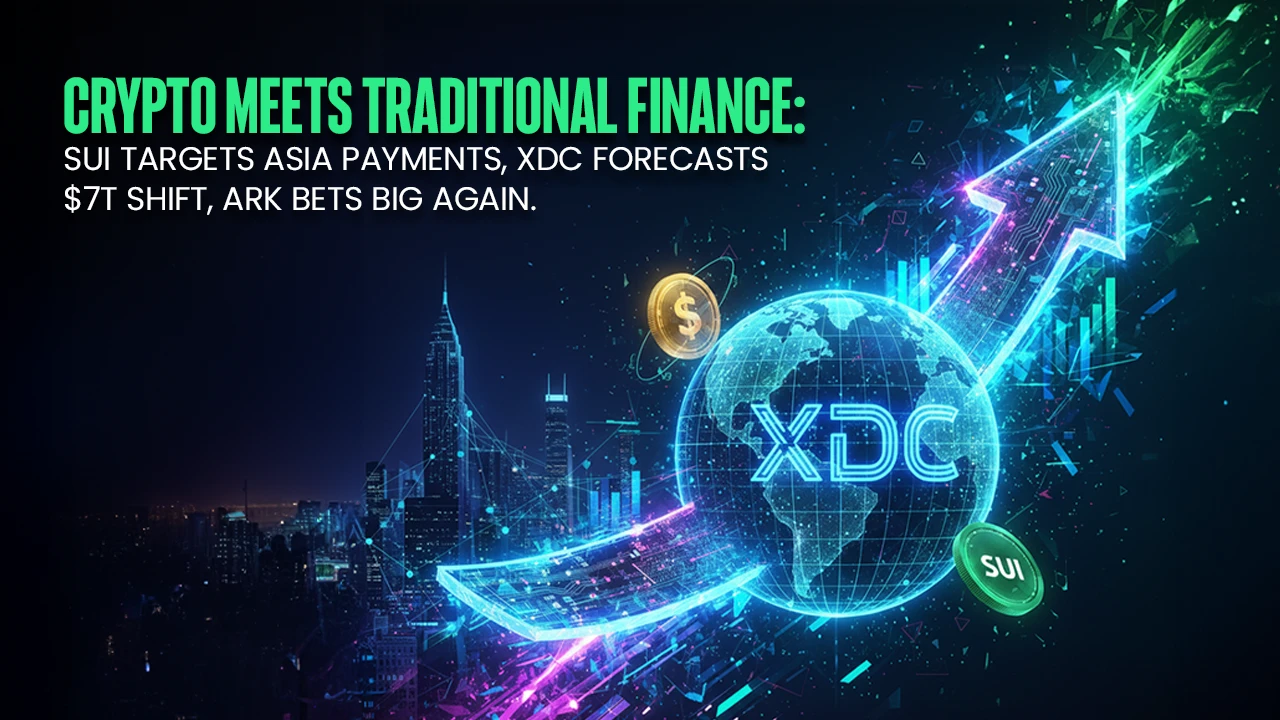 Sui Tests Wearables, XDC Foresees $7T in Tokenization, and ARK Buys Tech Stocks