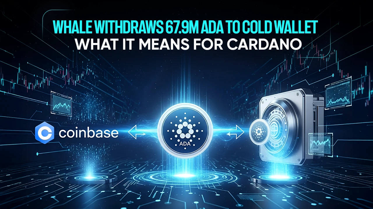 67.9M ADA Worth $54.3M Exits Coinbase Into 4.19B Whale Wallet Without Delegation