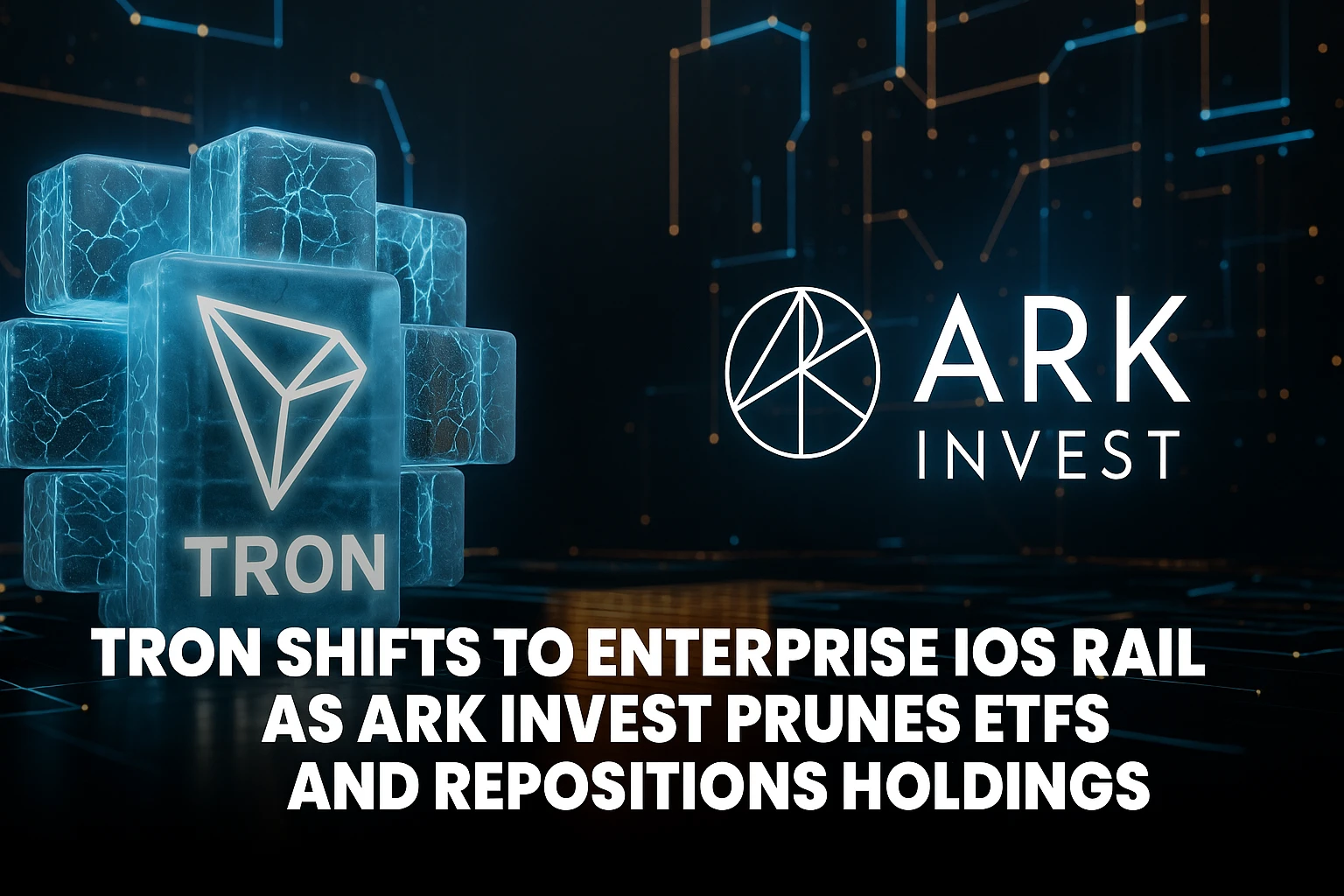TRON Shifts to Enterprise iOS Rail as ARK Invest Prunes ETFs and Repositions Holdings