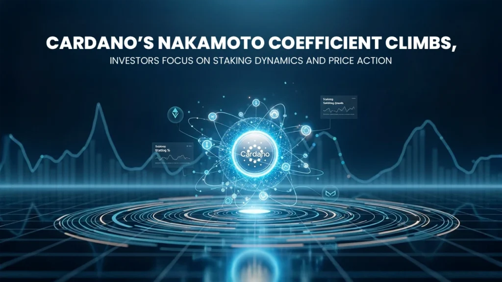 Cardano Pips Bitcoin and Ethereum in Decentralization Rankings, All Eyes on Staking Flows and Institutional Signals